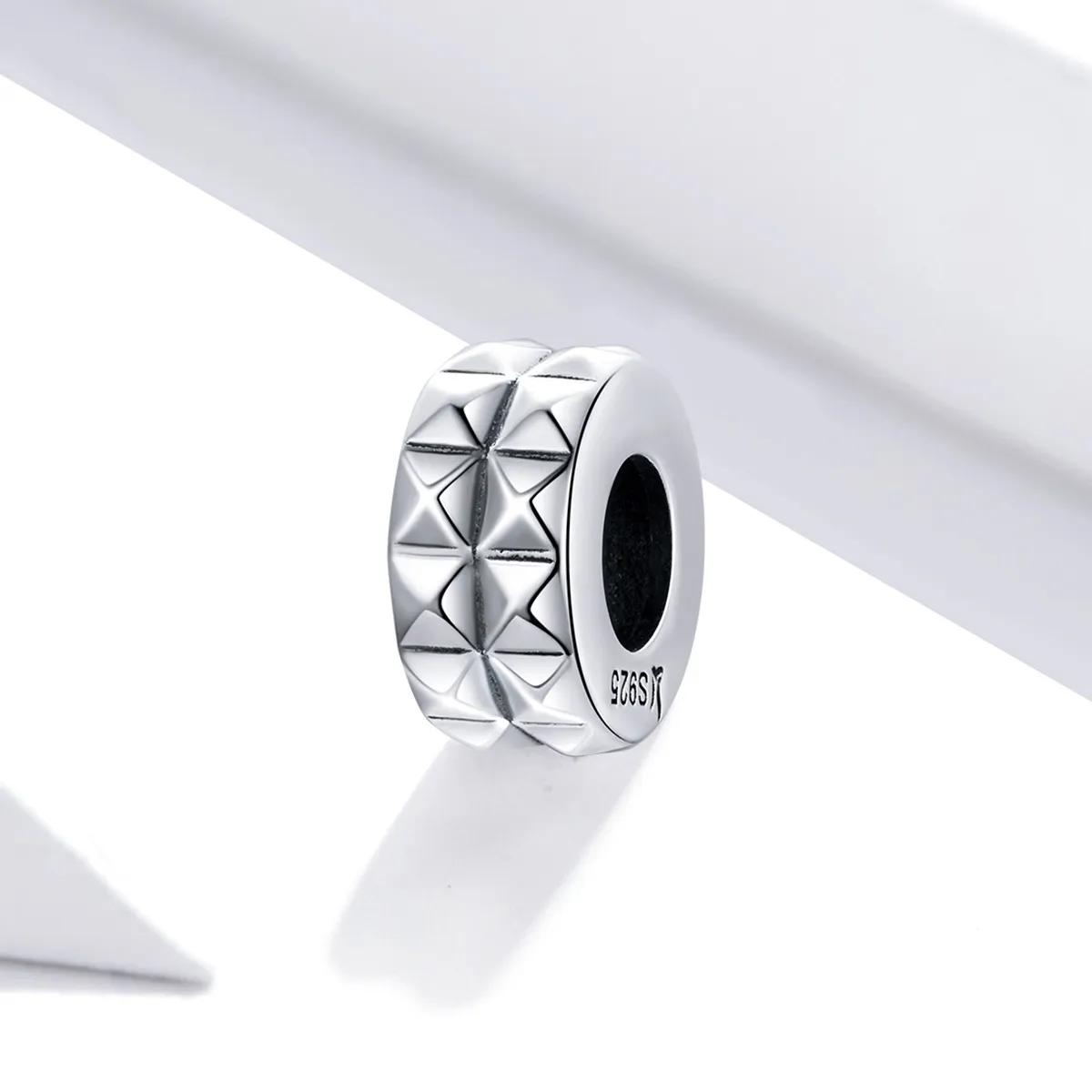 Pandora Style Silver Geometry Spacer Charm - SCC1789