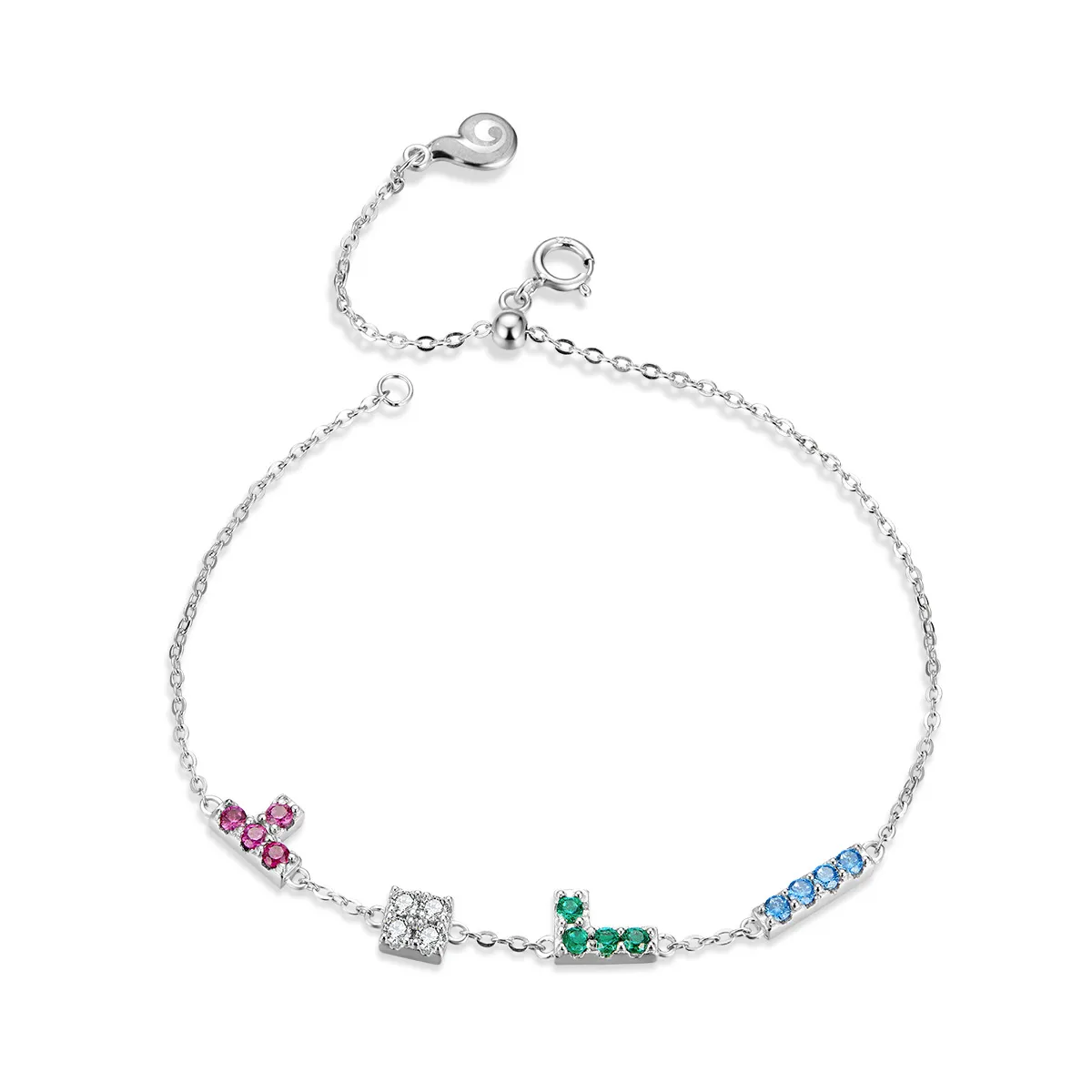 Pandora Style Tetris Bracelet - BSB040