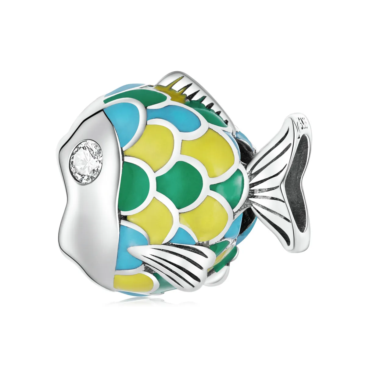 pandora style cute little fish charm scc2073