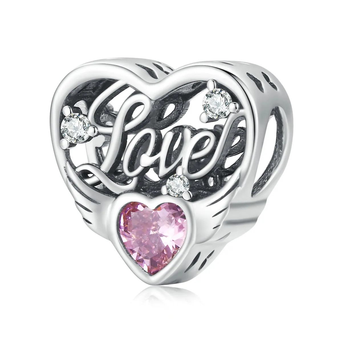 Pandora Style Love Wings Charm - BSC528