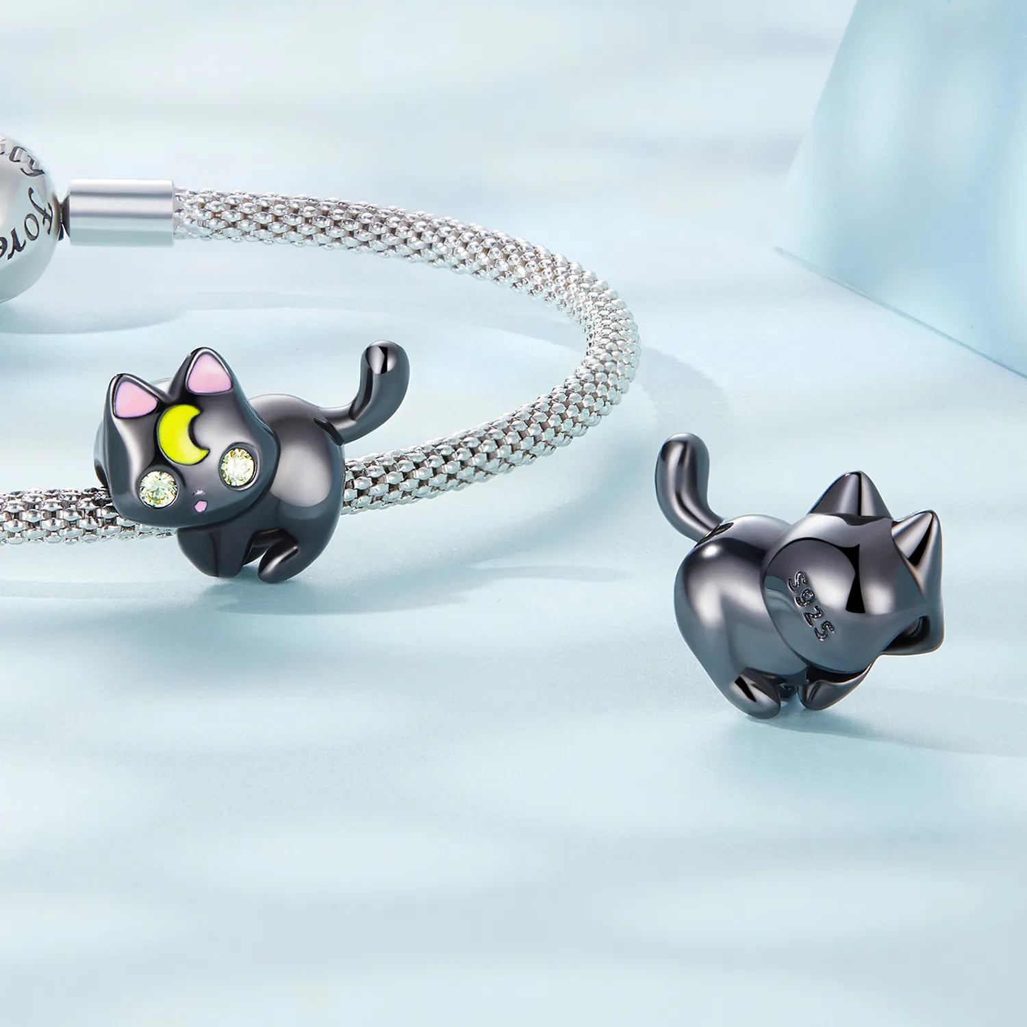 Pandora Style Moon Cat Charm - SCC2386