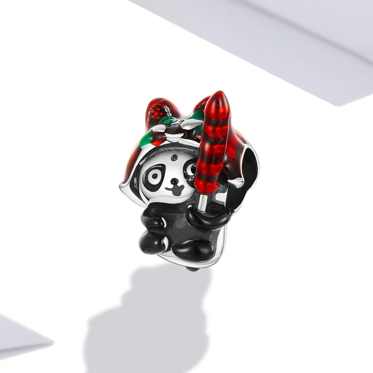 Pandora Style Panda with Tiger Hat Charm - SCC2105