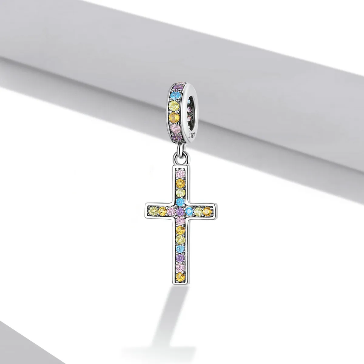 Pandora Style Colorful Cross Dangle - SCC2156
