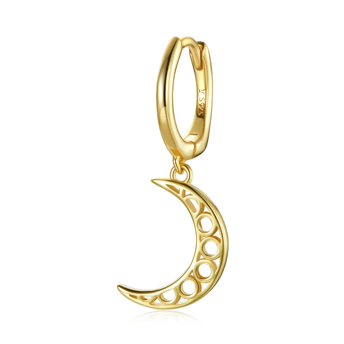 Pandora Style Minimalism - Crescent Hoop Earrings - SCE1191