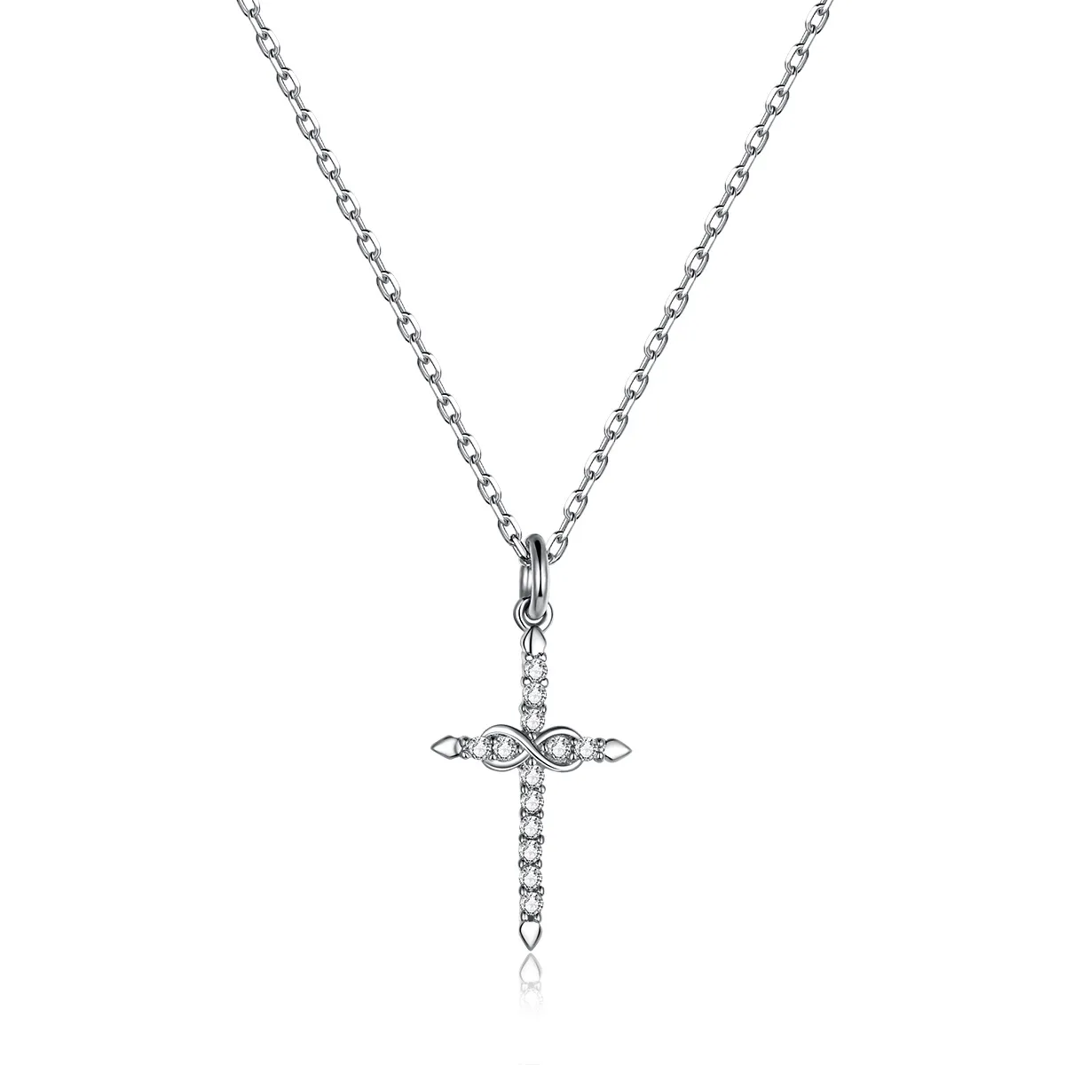 Pandora Style Cross of Love Necklace - BSN184