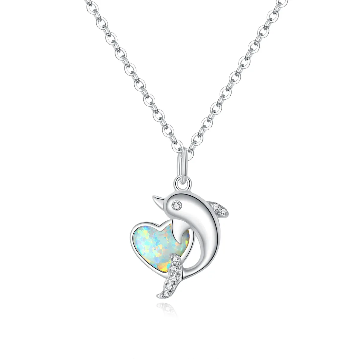 pandora style dolphin elf necklace scn412