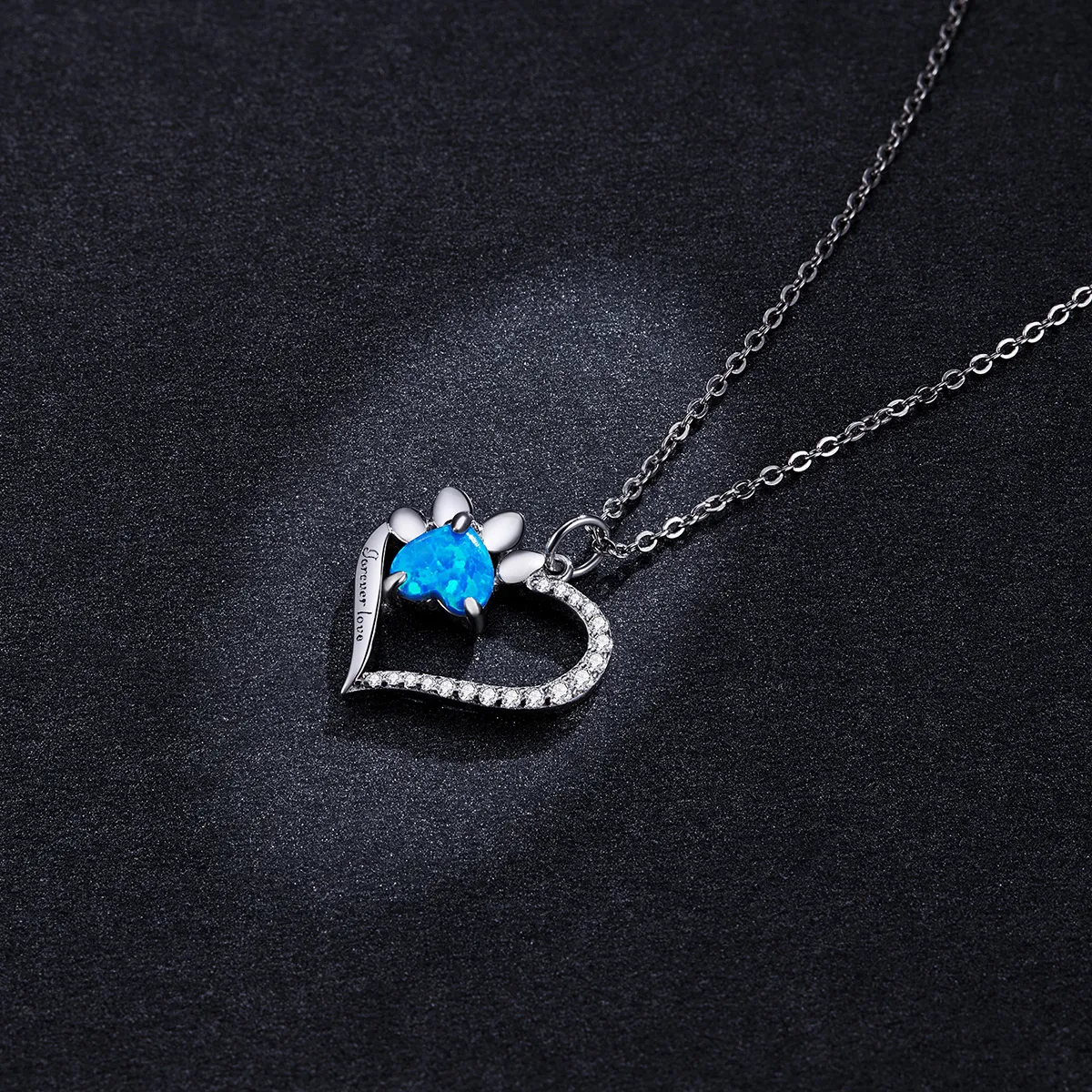 Pandora Style Heart Marks Necklace - BSN225