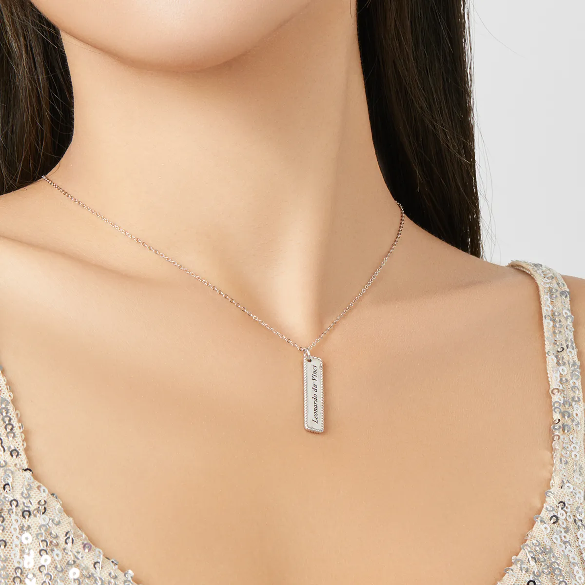 Pandora Style Life well spent is long Necklace - BSN167