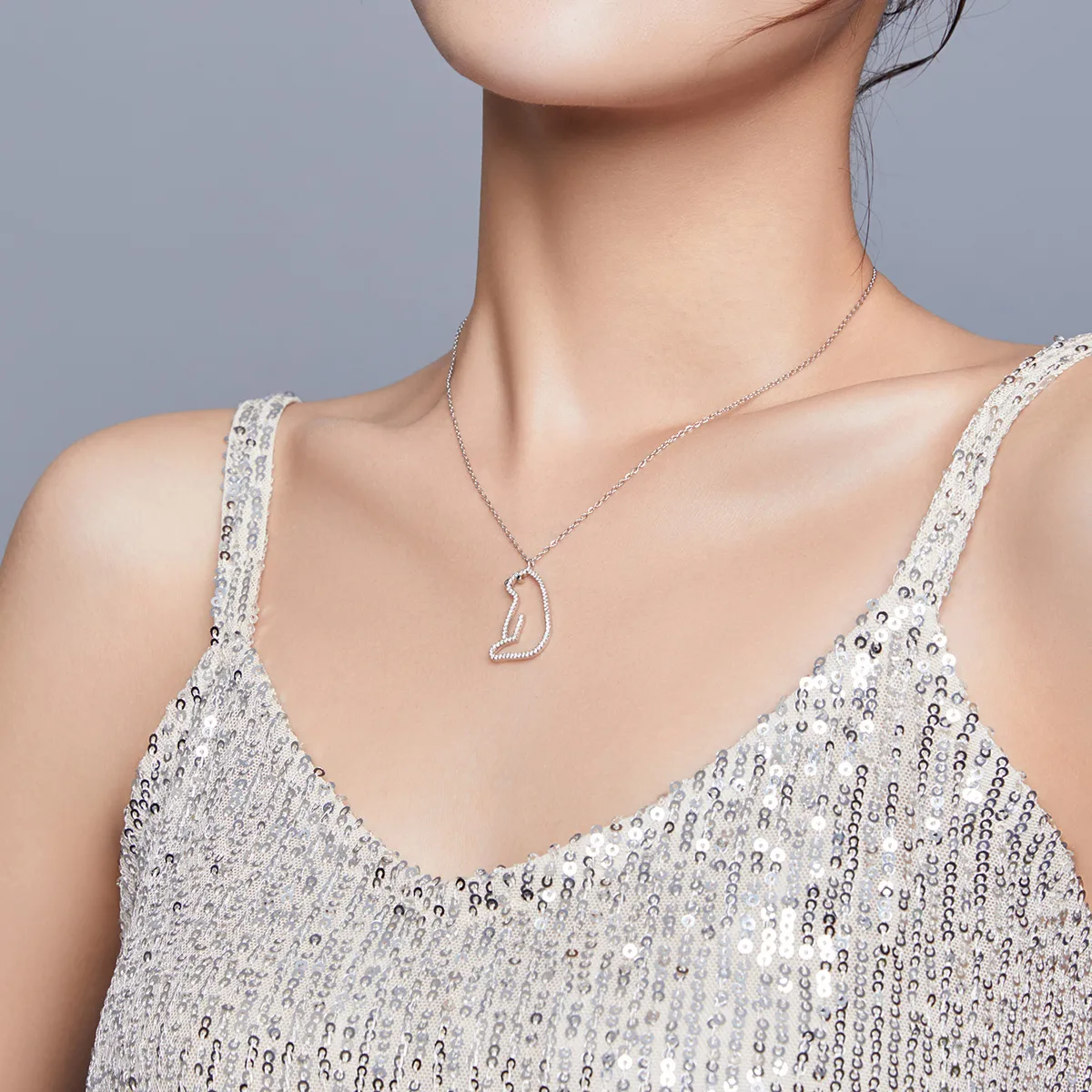 Pandora Style Polar Bear Necklace - BSN195