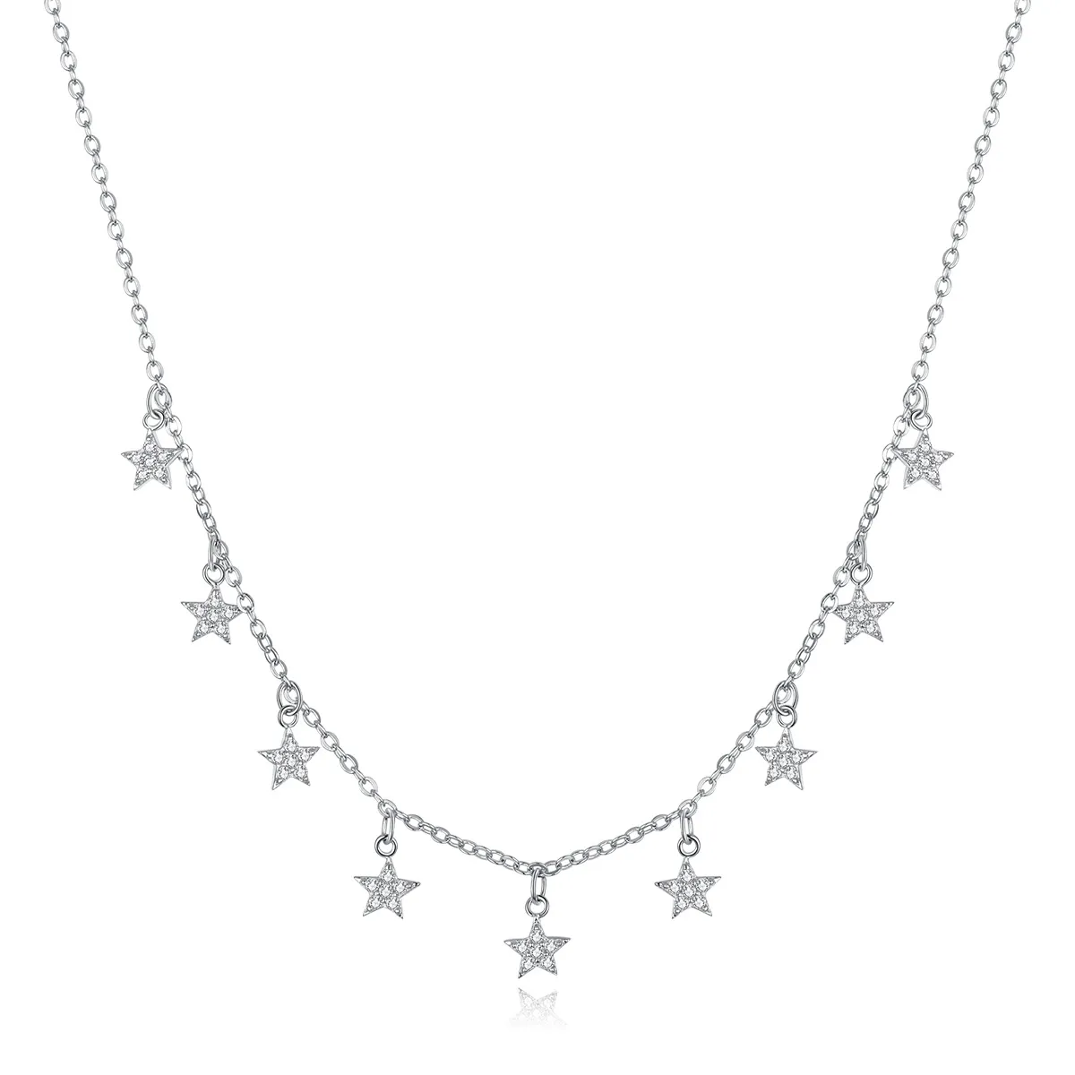pandora style star necklace bsn116