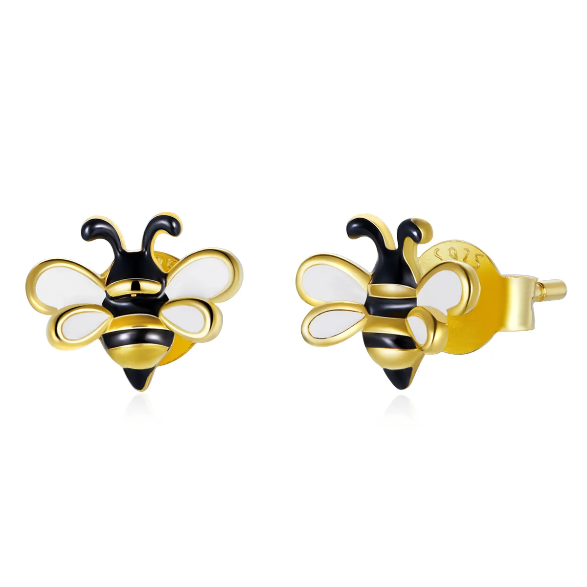 Pandora Style Bee Stud Earrings - SCE1182