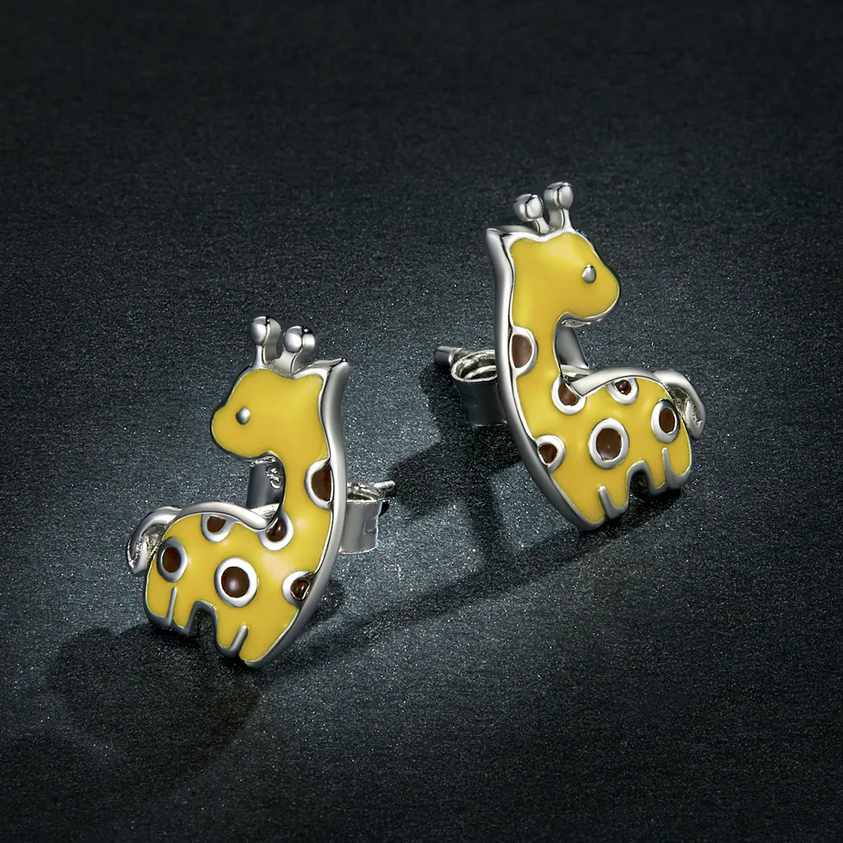 Pandora Style Giraffe Stud Earrings - BSE586