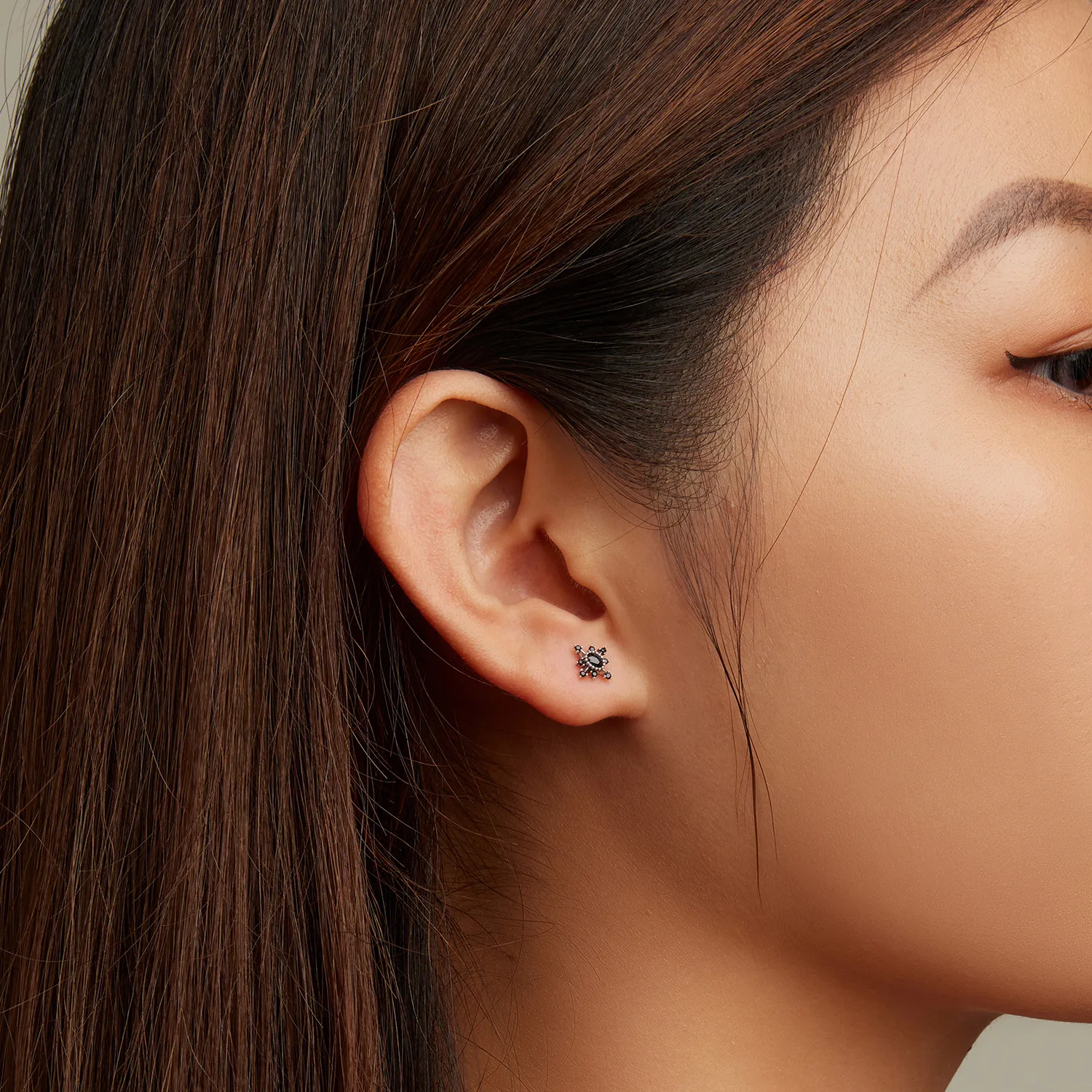 Pandora Style Mans Star Stud Earrings - SCE1521