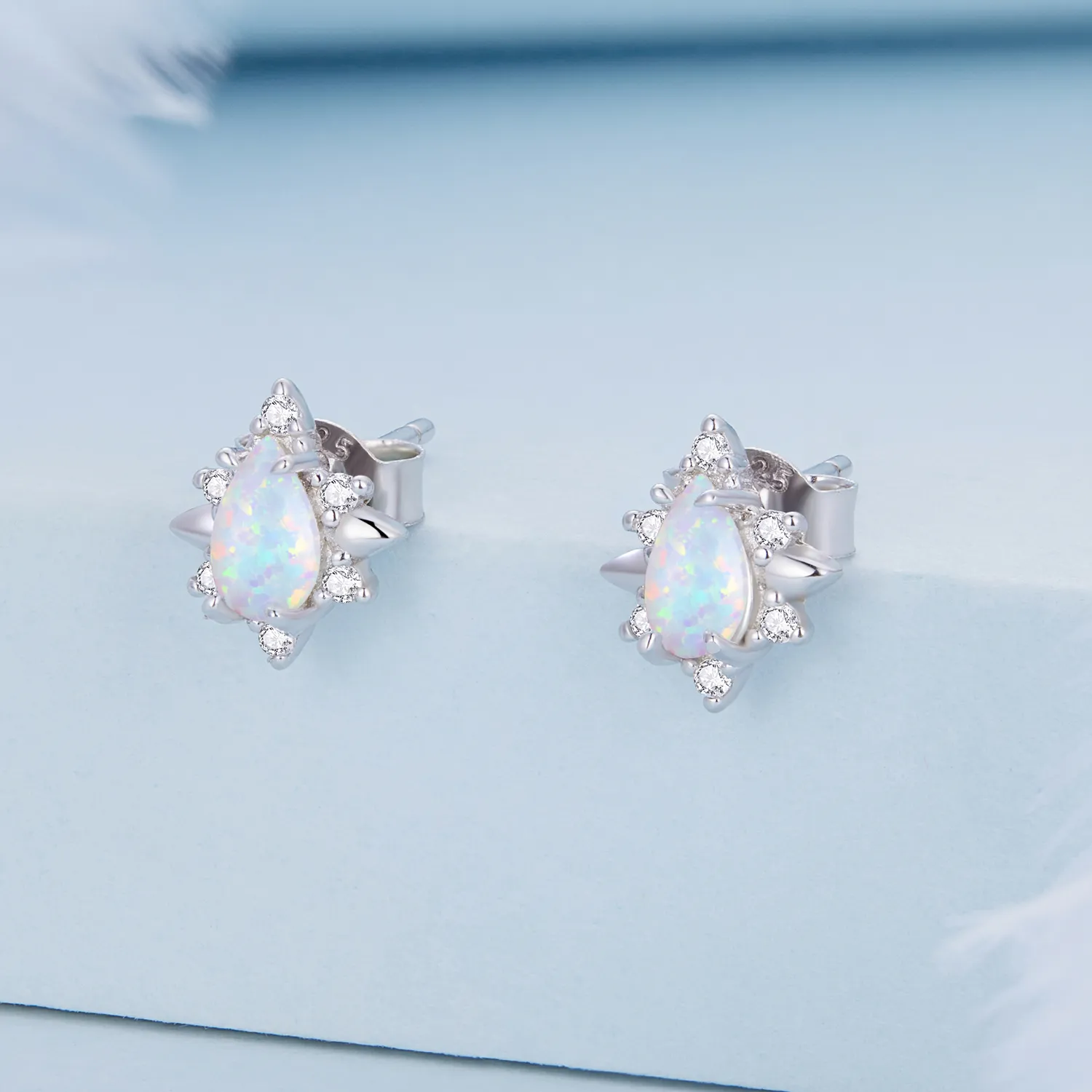 Pandora opal deals stud earrings