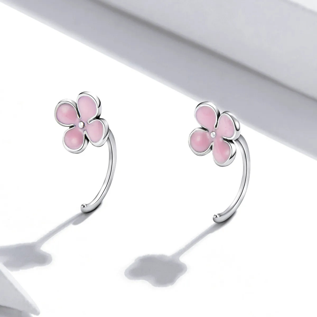 Pandora earrings sale pink flower