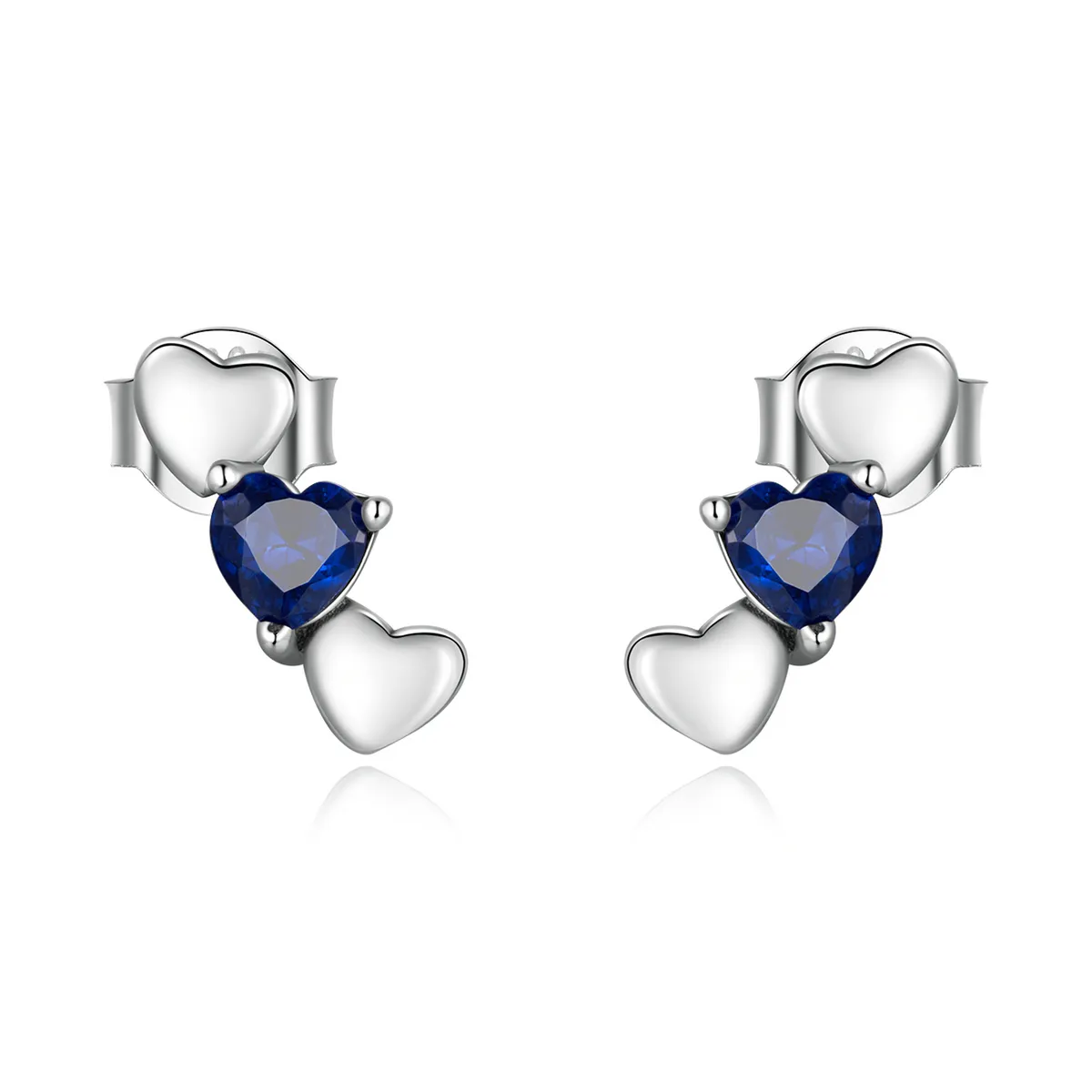pandora style simple love stud earrings sce1348