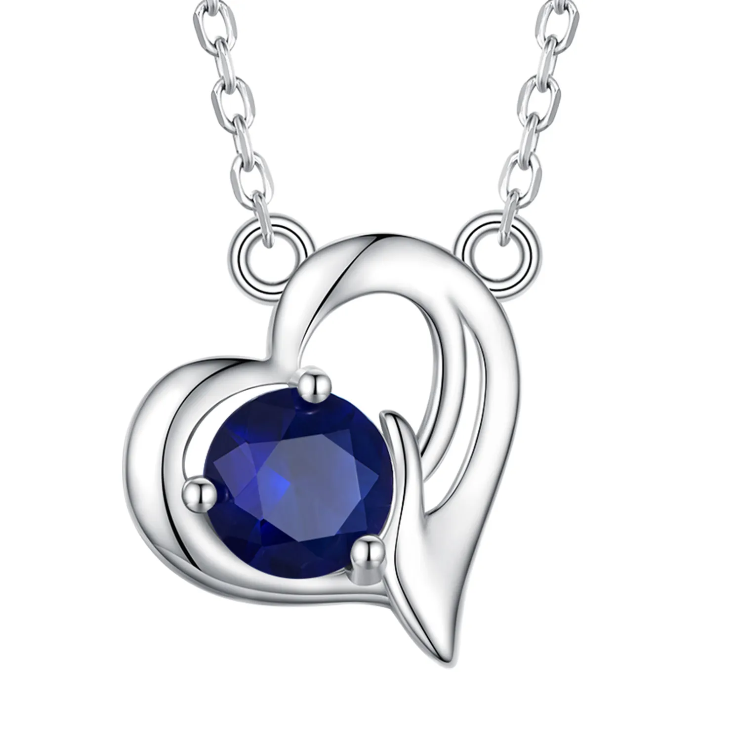 asymmetrical heart necklace pandora style scn487