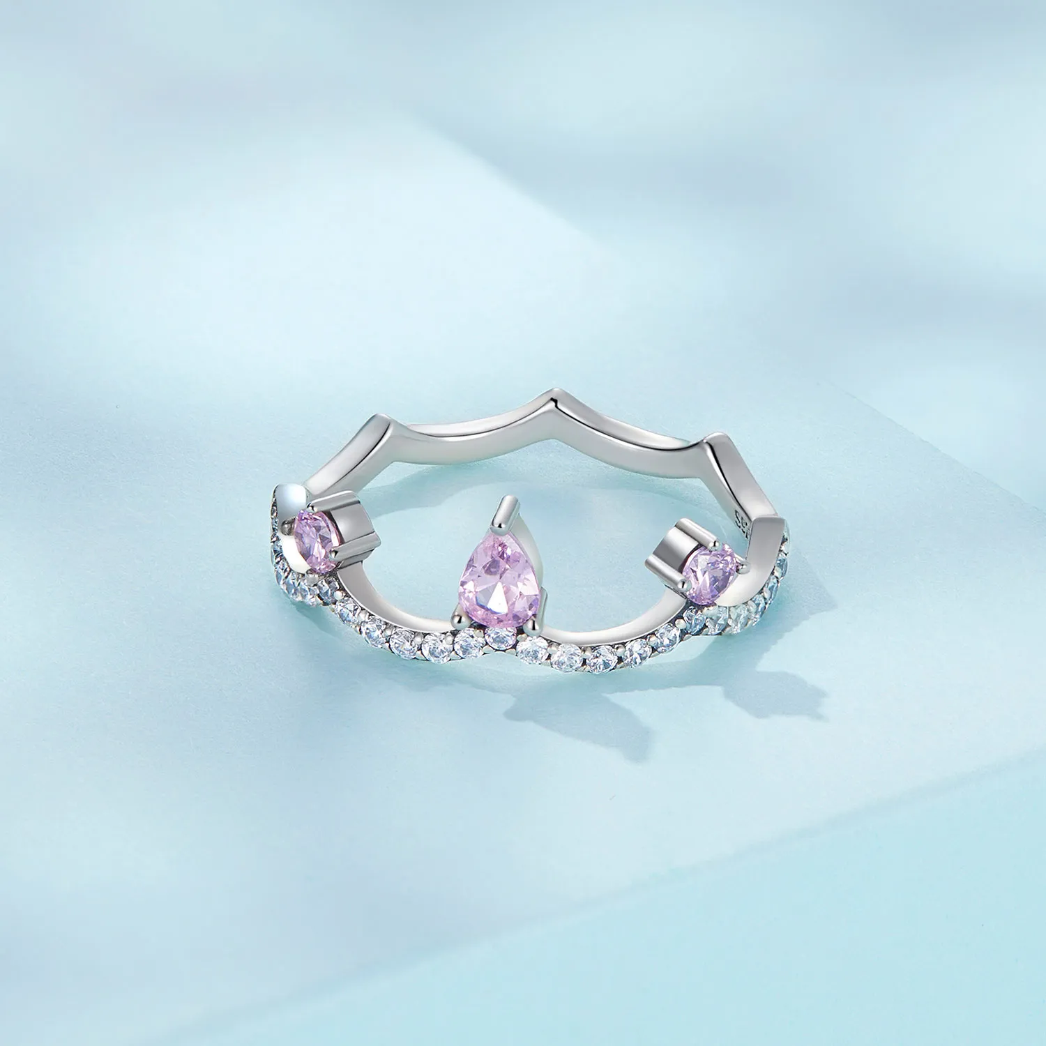 Pandora Style Crown Ring Silver - SCR888