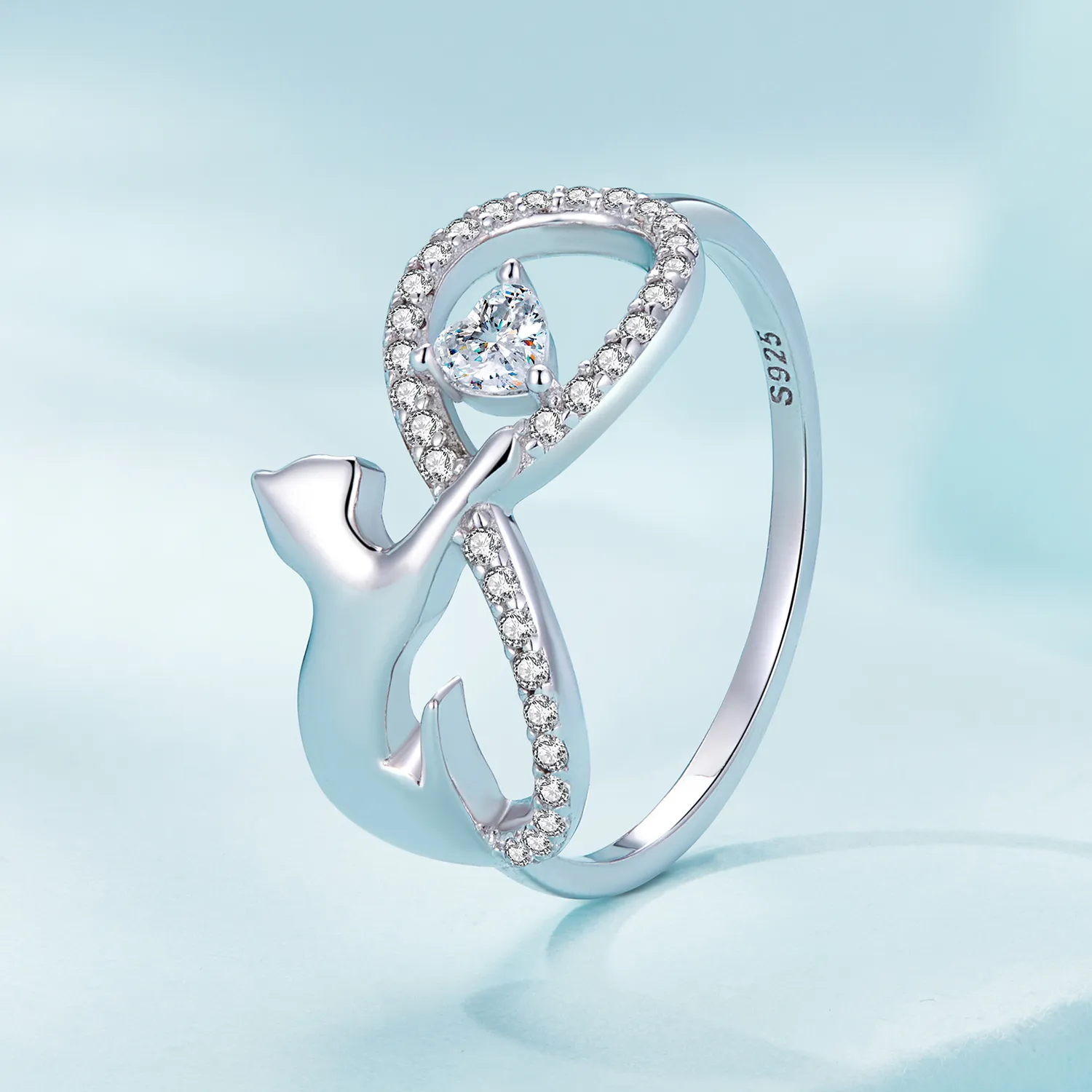 Pandora knot online ring silver