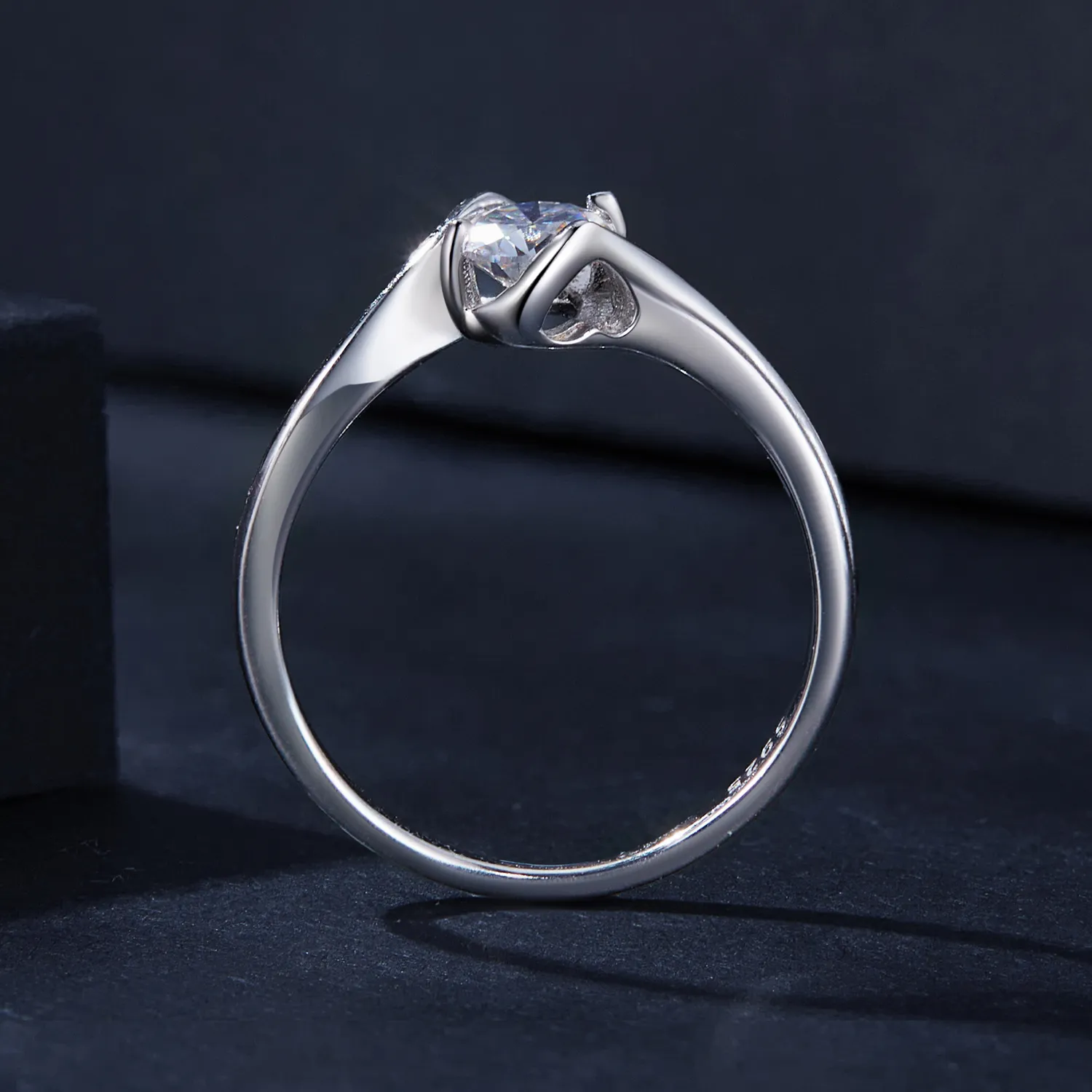 Pandora Style 0.5Ct Moissanite Ring(One Certificate) - MSR040