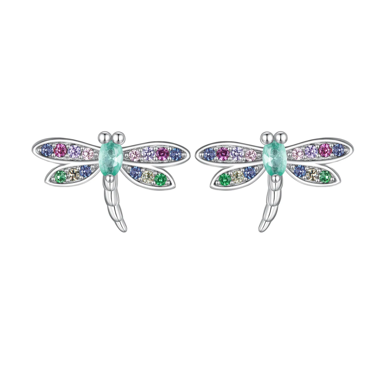 pandora style dragonfly studs earrings bse795
