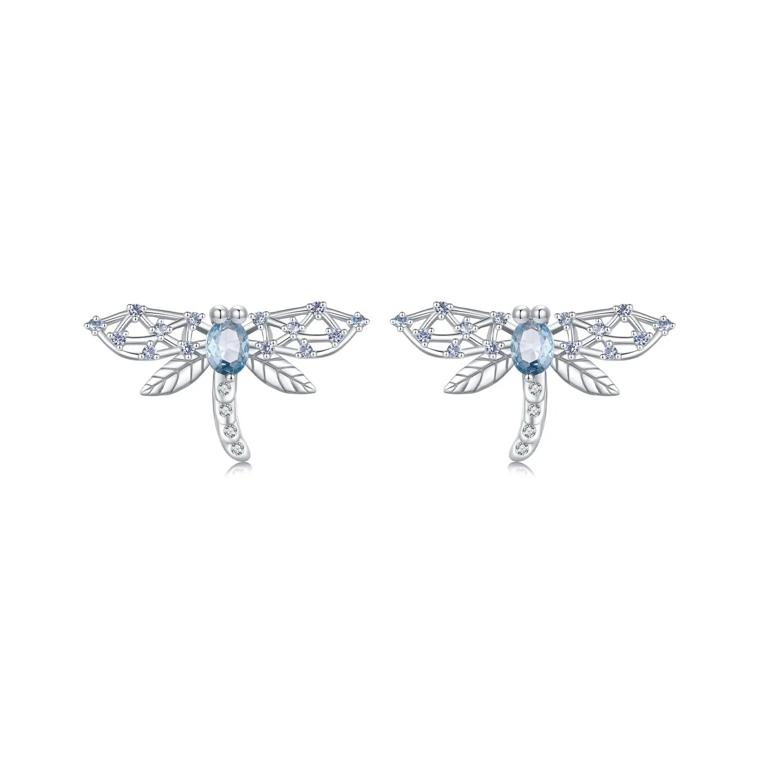 pandora style dragonfly studs earrings bse874
