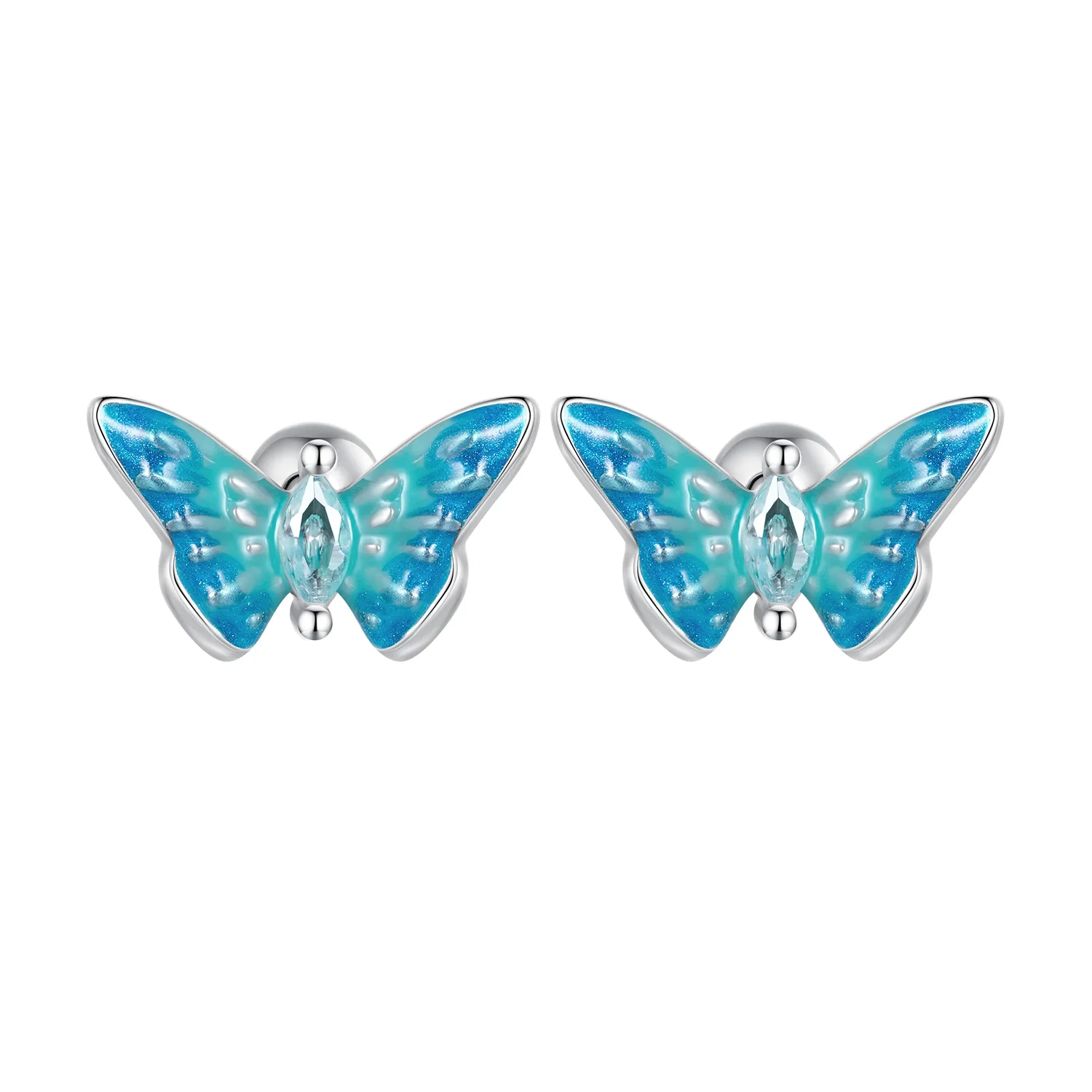 pandora style exquisite butterfly studs earrings sce1571