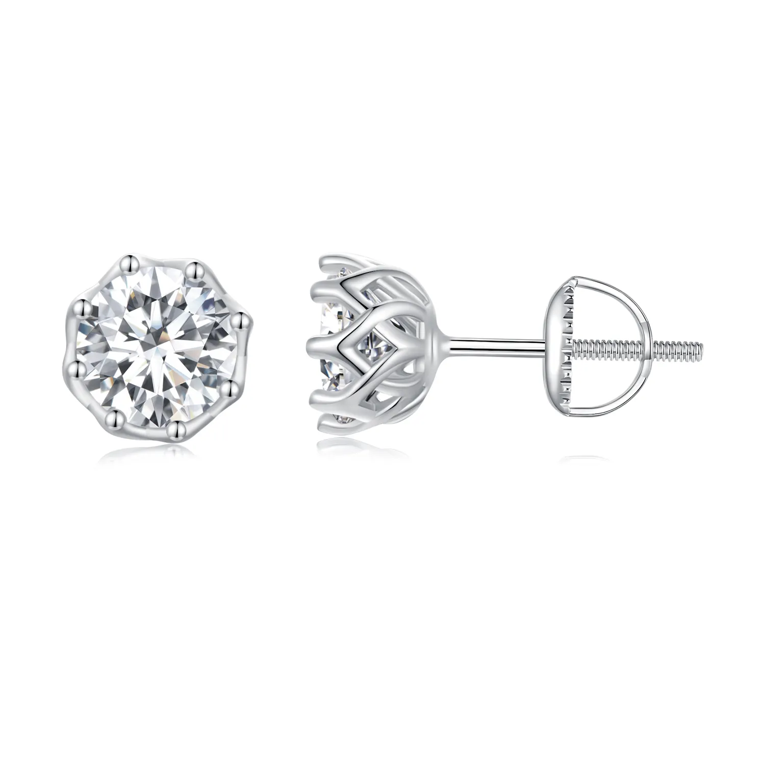 pandora style exquisite moissanite studs earrings mse016 l