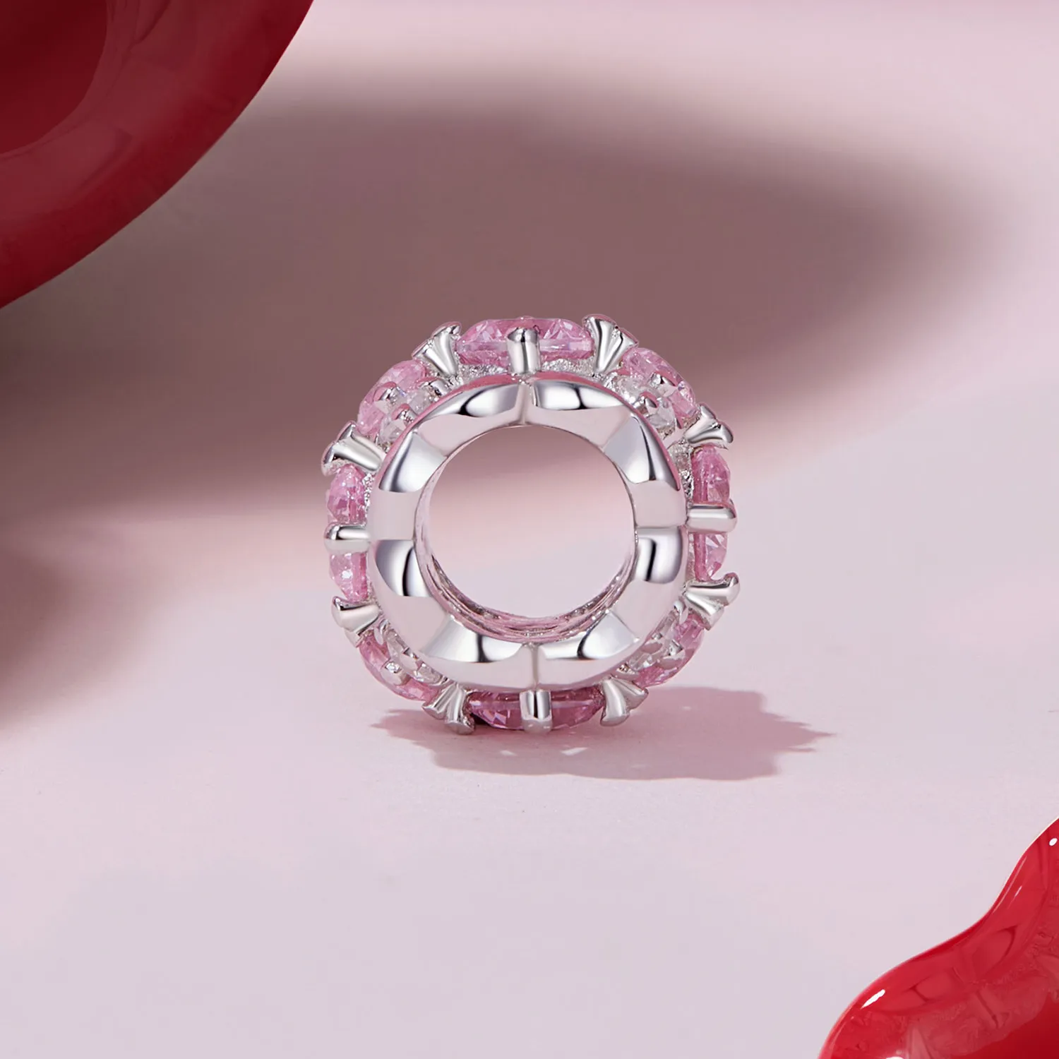 Pandora Style Heart Shape Small Waist Charm - BSC924