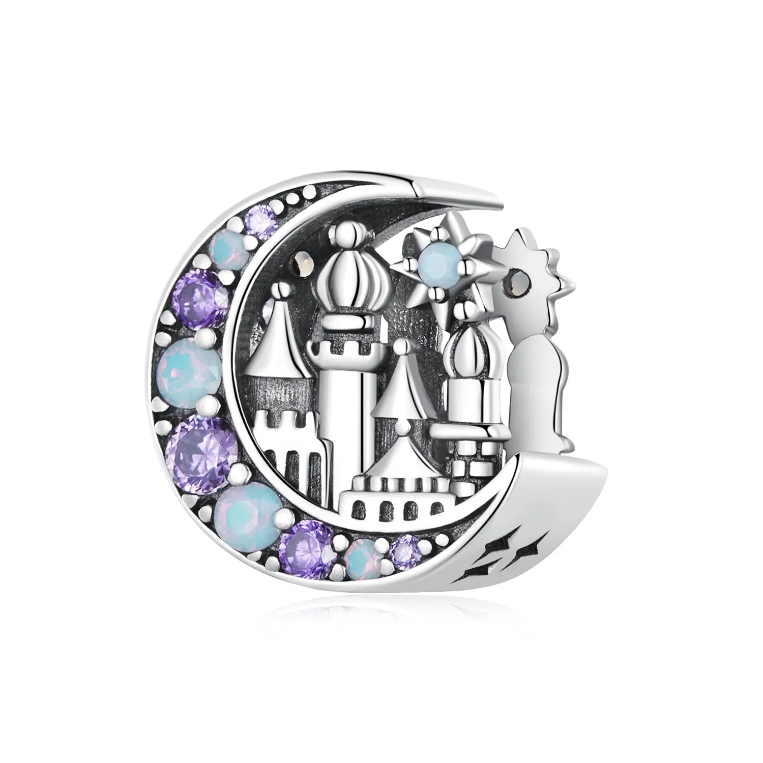 pandora style moonlight castle charm bsc892