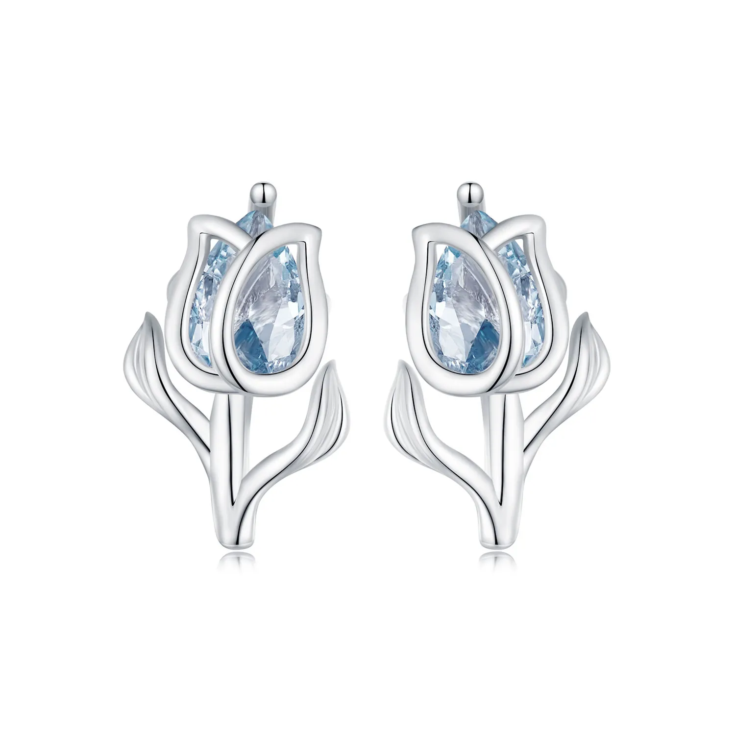 Pandora Style Tulip Studs Earrings - BSE873