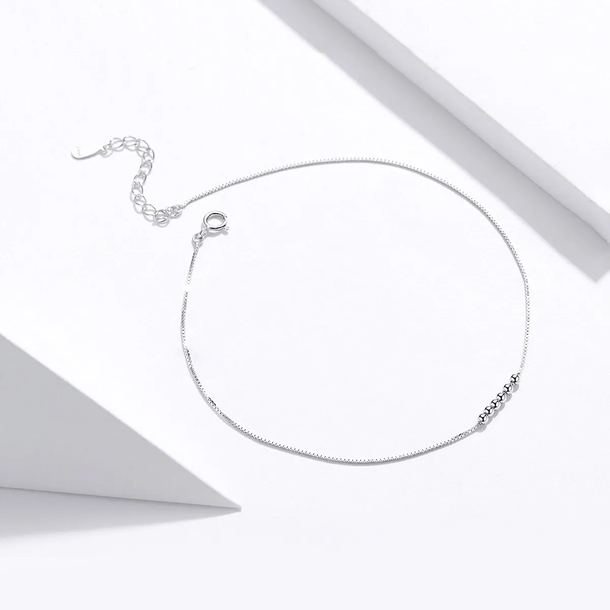 Silver Helical Anklet - SCT007