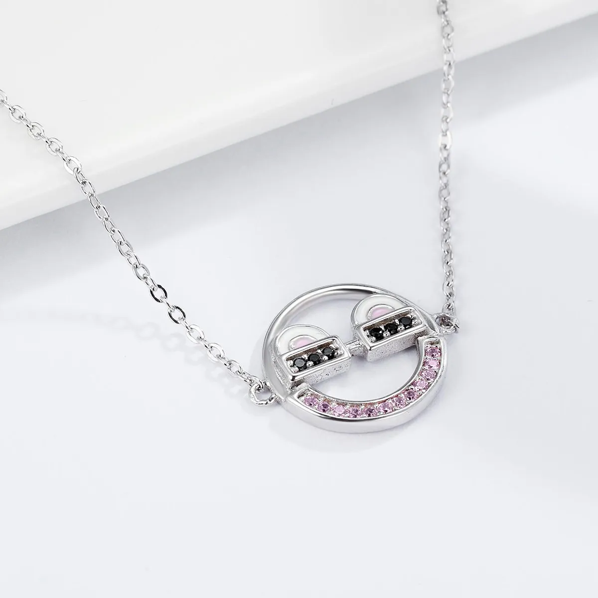 Pandora Style Silver Emoji Slider Bracelet - SCB040