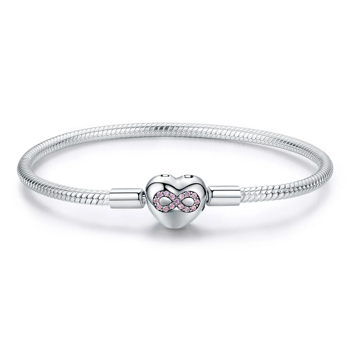 Pandora Moments Style Silver Heart of Eternity Slider Bracelet - SCB142