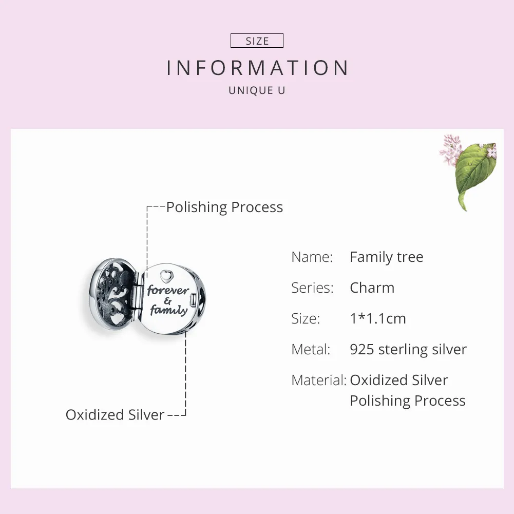 Pandora Style Silver Forever & Family Charm - SCC1259