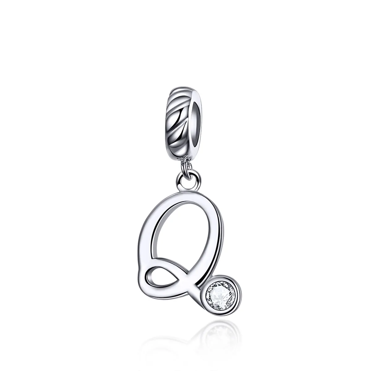 pandora style silver letter q dangle scc1183 q