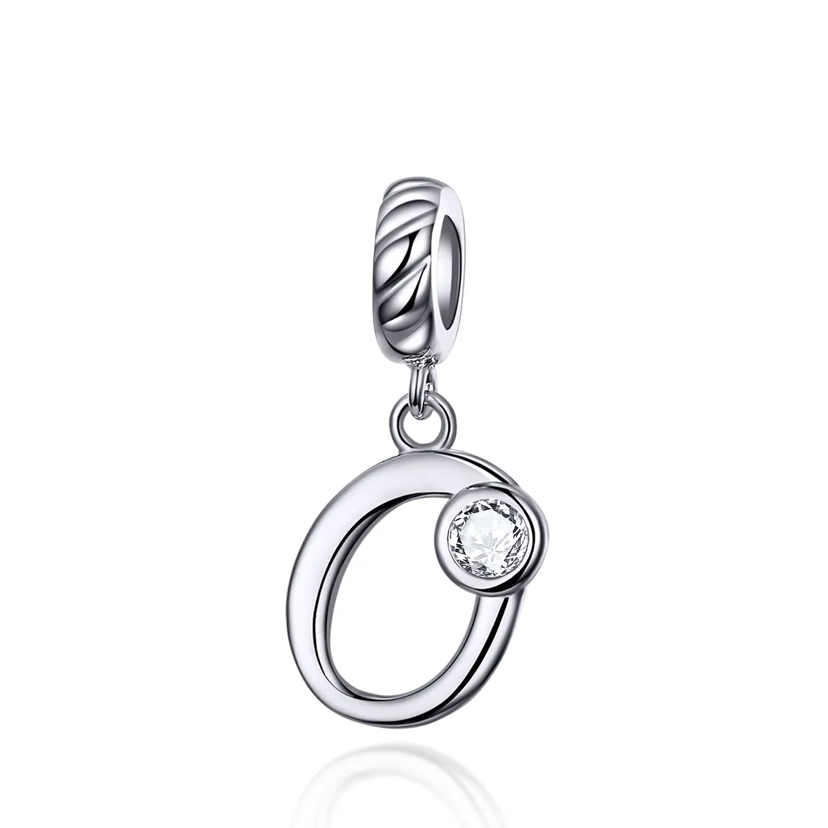 Pandora Style Silver Number 0 Dangle - SCC1183-O