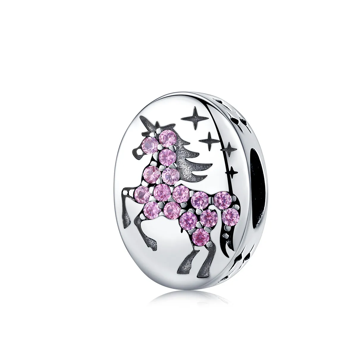 Pandora Style Silver Unicorn Charm - SCC1272