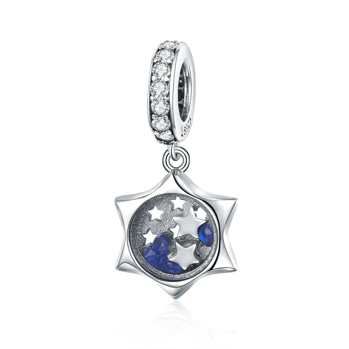 Pandora Style Silver Wishing Star Dangle - SCC1083