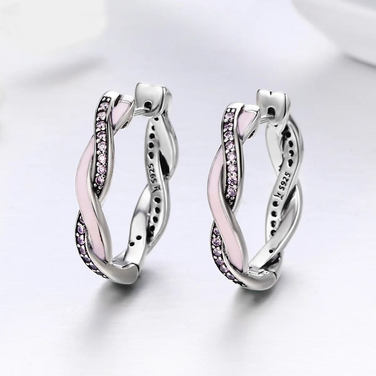 Pandora twist of deals fate earrings