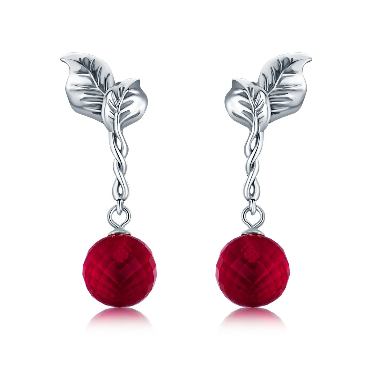 Pandora Style Silver Fruit of Passion Hanging Earrings - SCE356