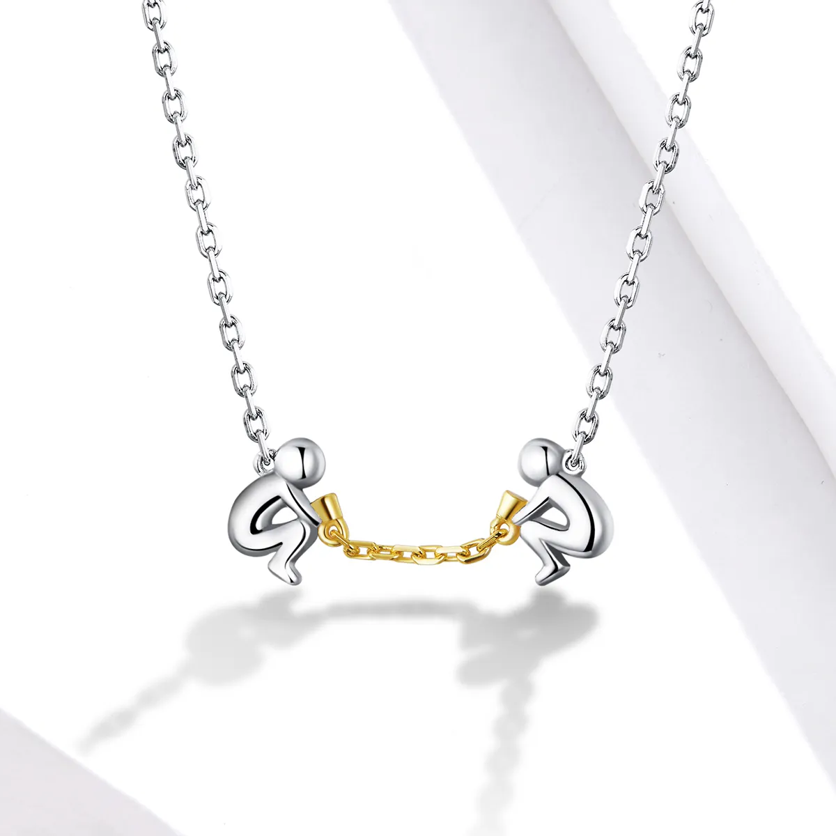 Pandora Style Silver Fall In Love Necklace - SCN394