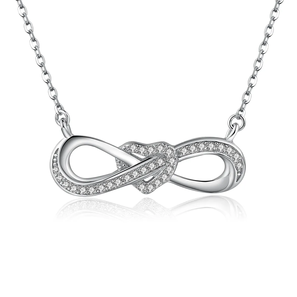 Pandora Style Silver Infinite Love Necklace - SCN100