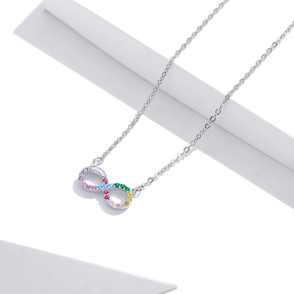 Pandora Style Silver Infinity Symbol Necklace - SCN402