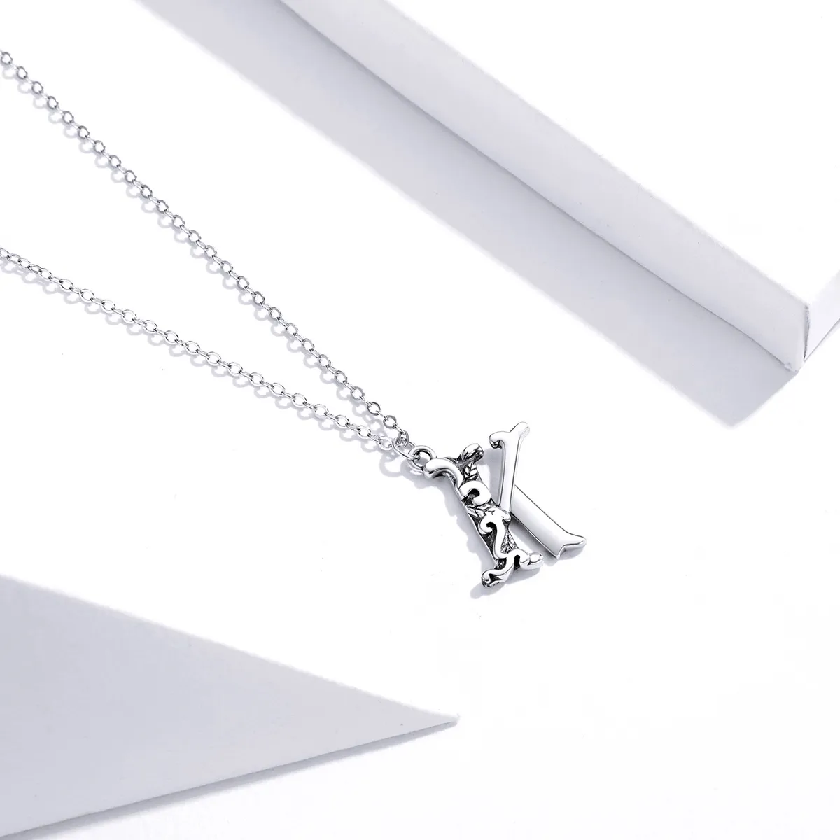 Stainless Steel A z Initial Letter Necklace Men Women - Temu