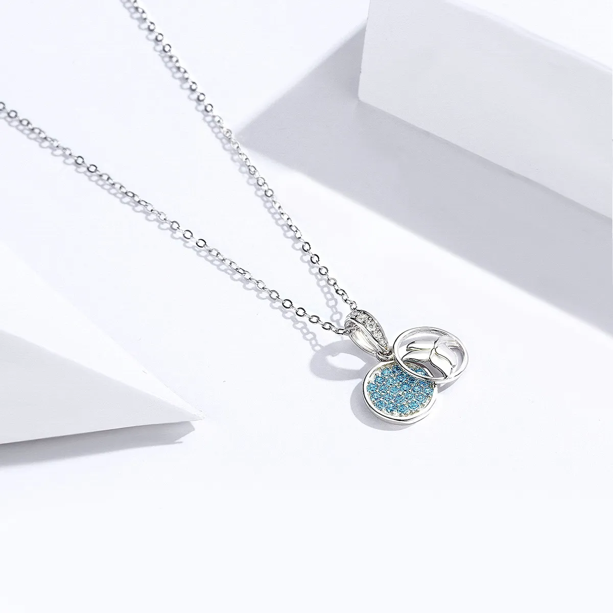 Pandora Style Silver Mermaid Fishtail Necklace - SCN343