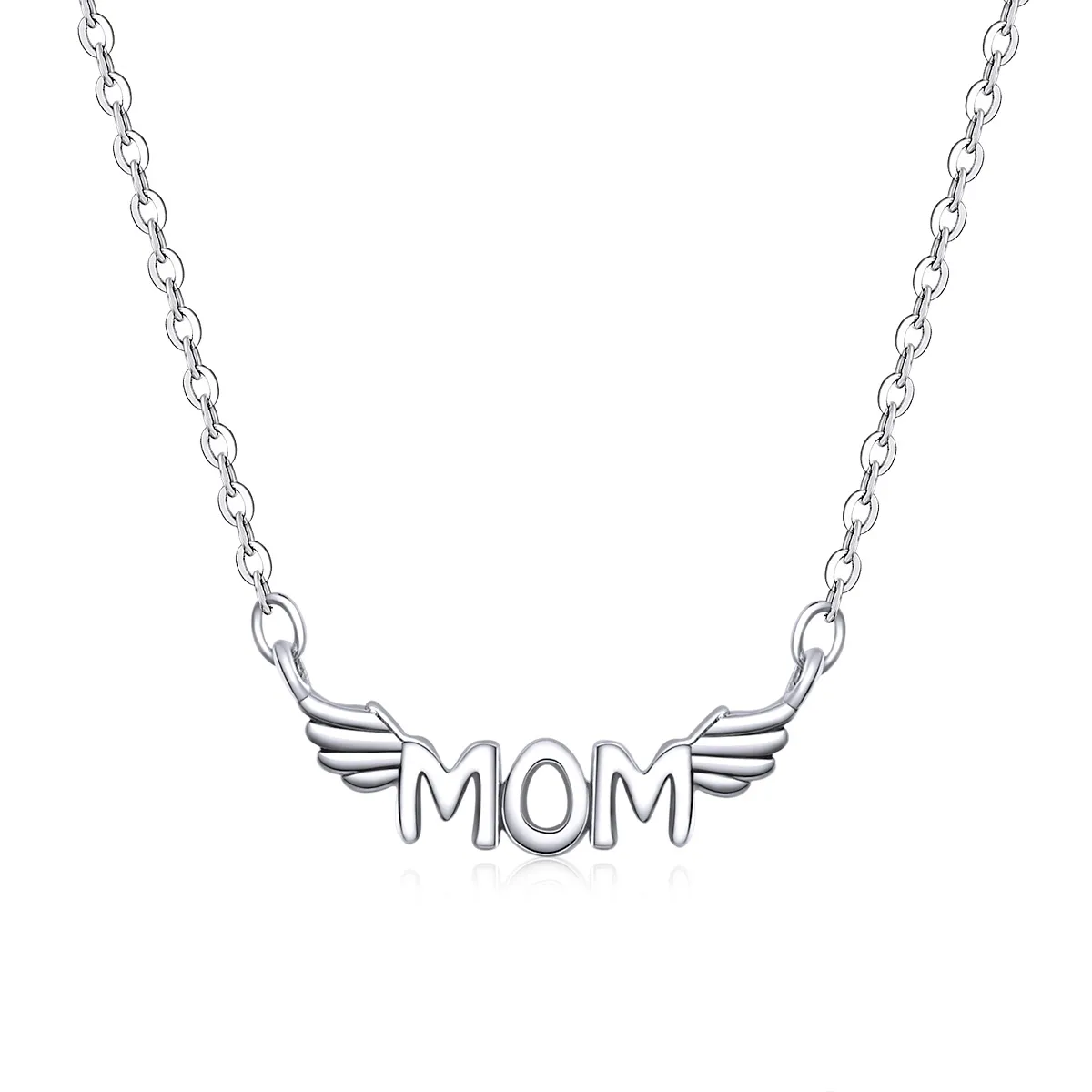 pandora style silver my mom is my guardian angel necklace scn397