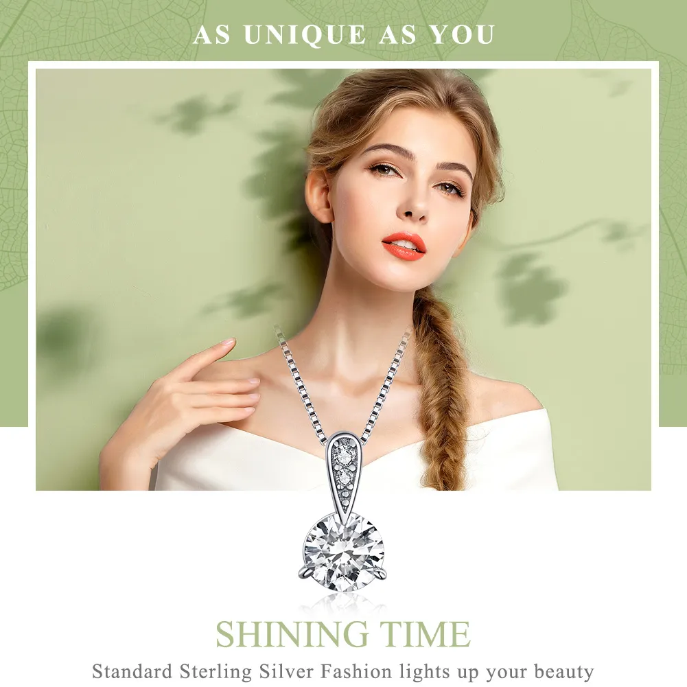 Pandora Style Silver Shining Time Necklace - SCN314