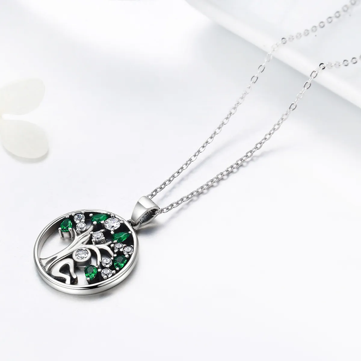 Pandora Style Silver Snuggle Necklace - SCN094