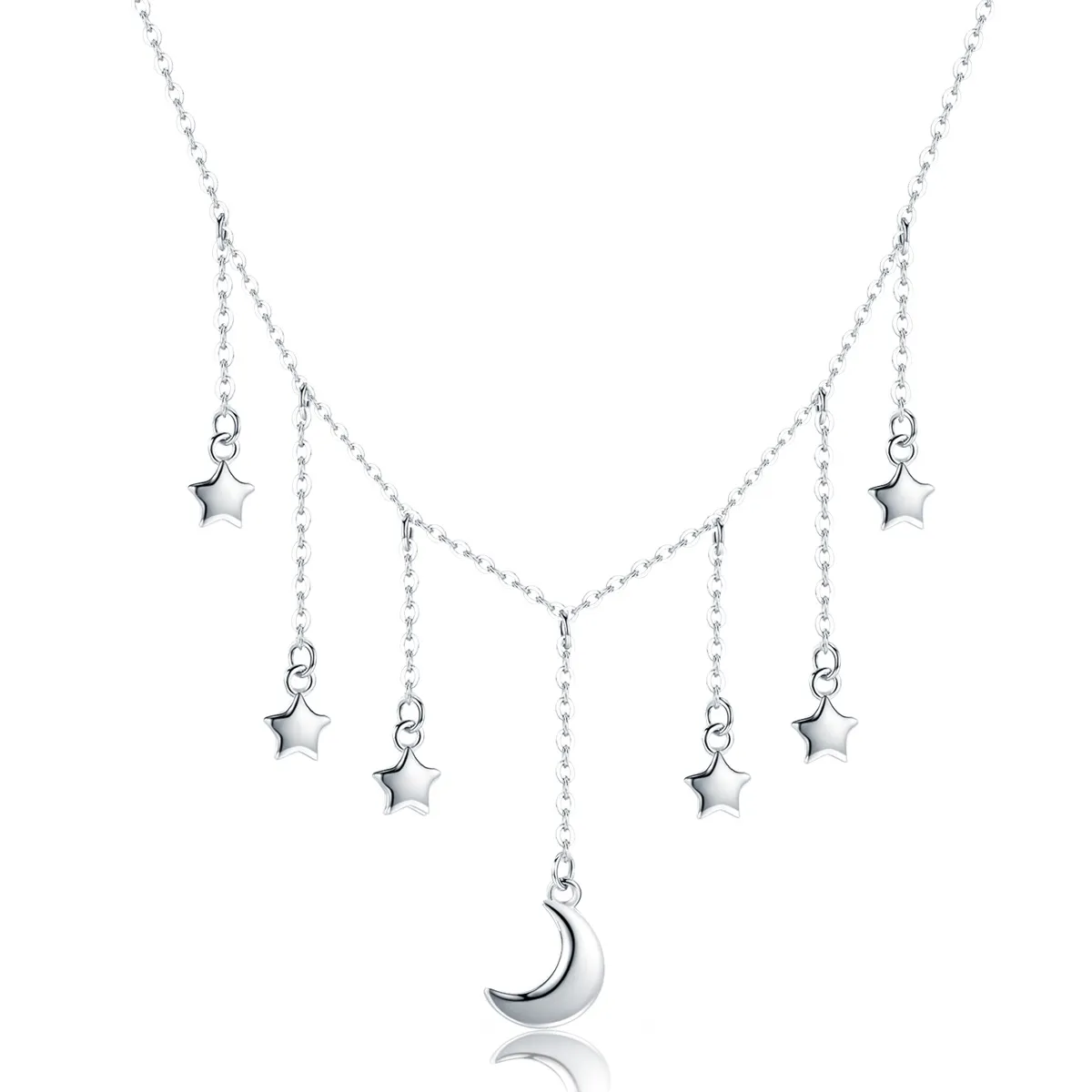 pandora style silver starry sky necklace scn301